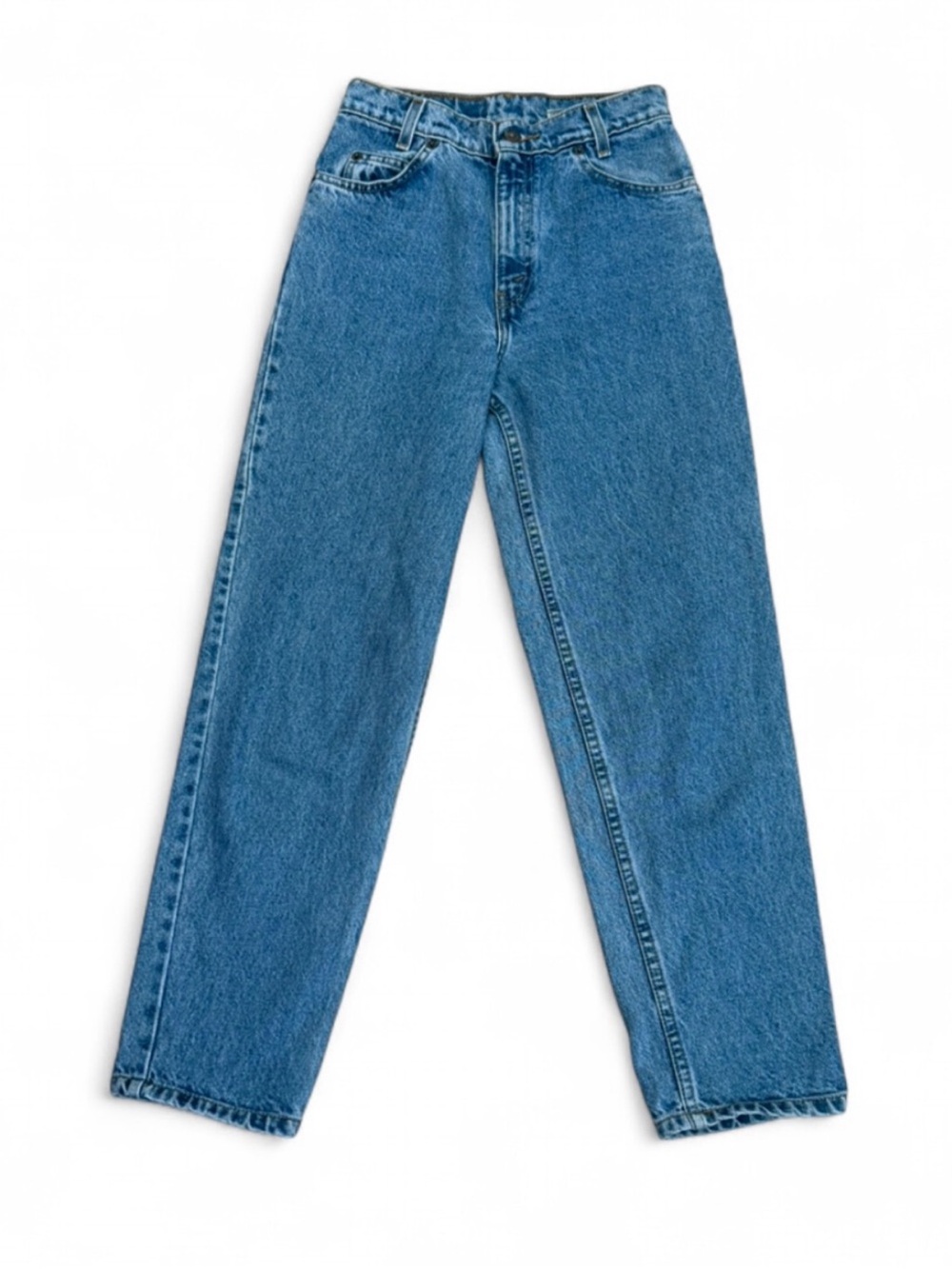 Vintage Orange Tab Levi’s High Waisted Mom Jeans Medium Wash